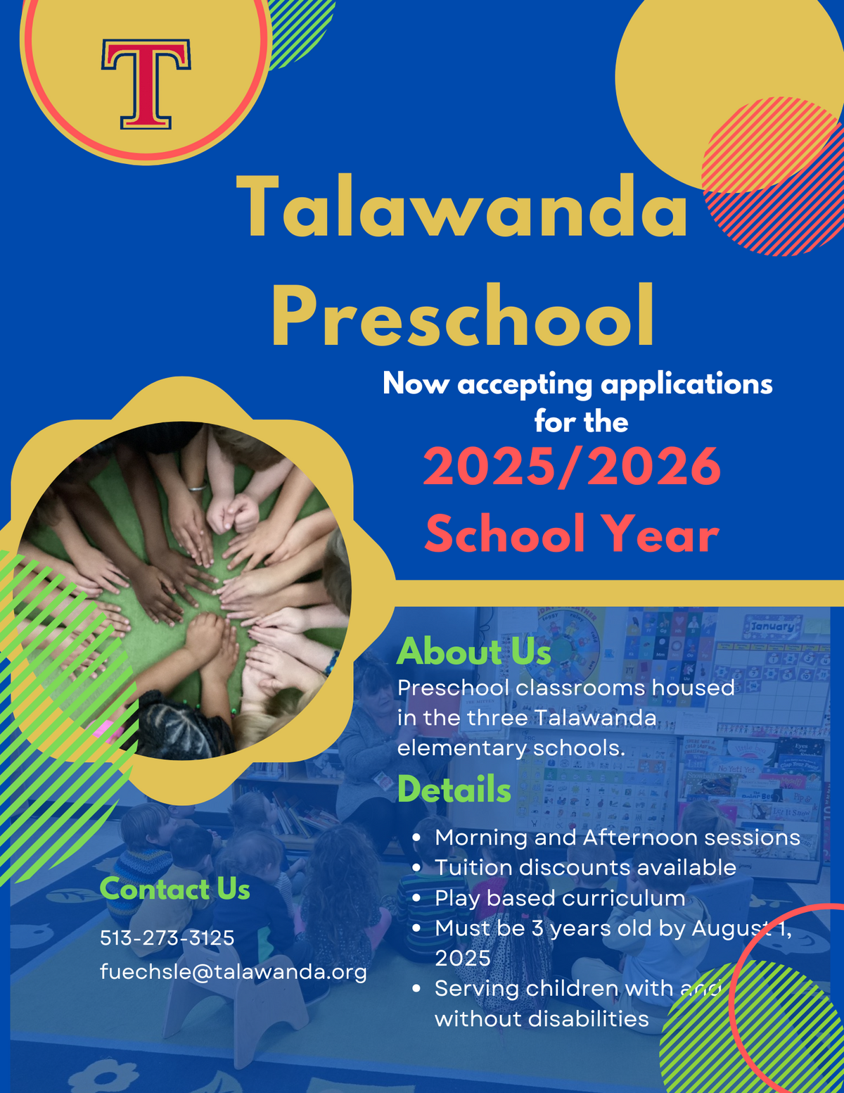 TSD Preschool Registration Information